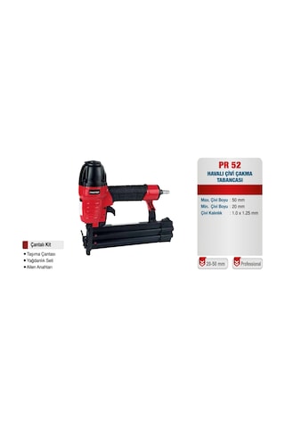 Pr 52 20-50 Mm Profesyonel Havalı Çivi Çakma Tabancası