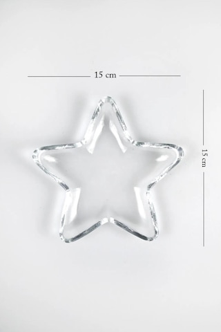 Heritage Cam Yıldız Sosluk Çerezlik Sunumluk 6 Adet 15 CM