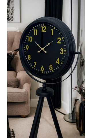 Black Prime Gold Rakamlı Tripod Ayaklı Saat Çok Renkli