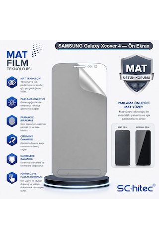 Schitec Samsung Galaxy Uyumlu Xcover 4 Mat Hidrojel Ekran Koruyucu Film