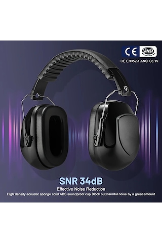 Fochsia Green Renkli Ses Azaltma Kulaklığı 34db Snr Endüstriyel Müzik İçin Ayarlanabilir Baş Bandı