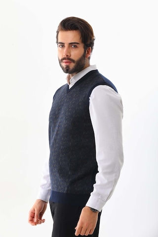 Pelikan Erkek V Yaka Yün Süveter 4p15 Lacivert