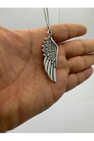 Kartal Melek Kanadı Figürlü Tek Kanatlı Unisex Kolye Güç, Özgürlük Ve Koruma Temalı Aksesuar Çok renkli