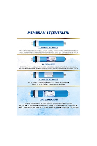 Master Reverse Osmosis System 5 Aşama Kapalı Kasa Su Arıtma Cihazı Filtre Seti