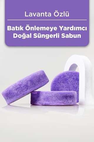 Lavanta Özlü Batık Ve Çilek Bacak Onarımına Yardımcı Doğal Süngerli Sabun 130gr Lavanta