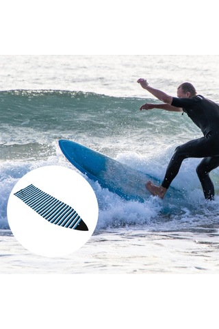 Suntek Elastik Sörf Tahtası Çorap Koruyucu Çanta Saklama 5.0ft-mavi Mavi