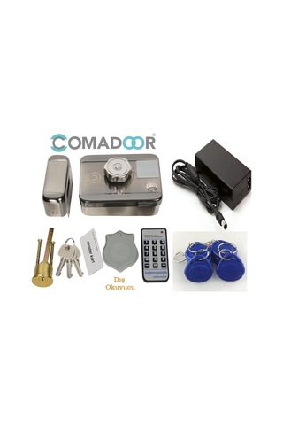 Comadoor Akıllı Apartman Kilidi Adaptörlü Kart Okuyuculu Otomat