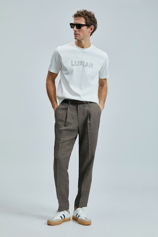 Lufian 111020240 Thınk Modern Grafik Tişort Erkek T-shirt Beyaz