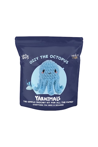 Bakgelal Amigurumi Ahtapot Yapım Kiti Başlangıç Seviyesi Tığ Örgü Seti Dıy Crochet Kit