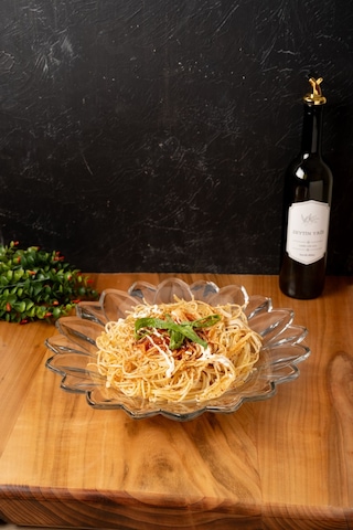 Mest Çiçek Model Cam Makarna Kasesi - Modern Ve Estetik Tasarım Çok Renkli