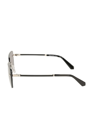 Calvin Klein Jeans Ckj 25207s 043 62 Unisex Geometrik Gümüş Metal Güneş Gözlüğü Gri