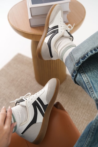 Daxtors Garantili Carina Günlük Ortopedik Kadın Sneaker Spor Ayakkabı Beyaz
