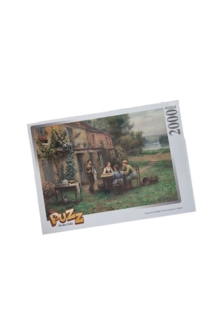 Keskin Puzzle Yapboz Köy Evinde Kahve 2000 Li