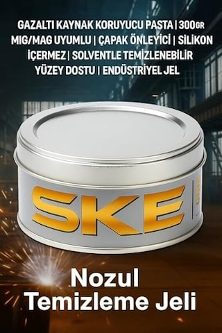 Nozul Temizleme Jeli Gazaltı Kaynak Pasta 300 Gr Mıg Mag Uyumlu Çapak Önleyici Silikon Içermez Solventle Temizleneb