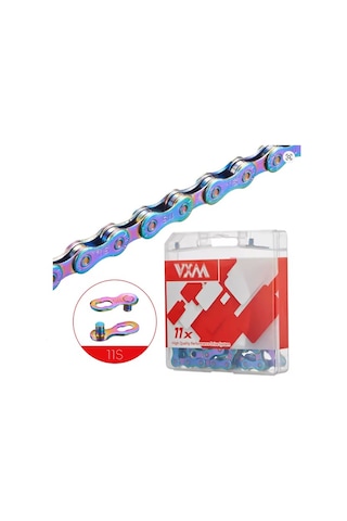 Vxm 11 Speed Rainbow Mtb / Yol Bisiklet Zinciri Çok Renkli