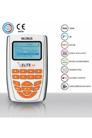 Globus Elite 150 4 Kanallı Tens Ems Kombine Cihaz