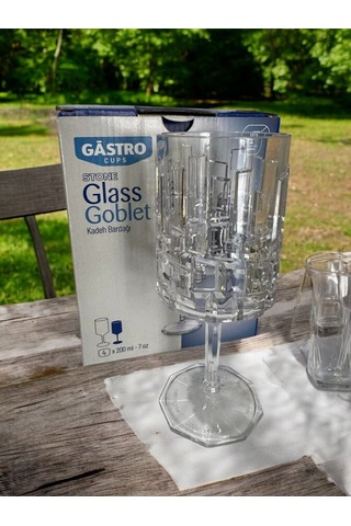 Kırılmaz Kadeh Bardak 200 Ml Kokteyl Ve Şarap Kadehi Polikarbon Özel Üretim 1 Adet - Şeffaf