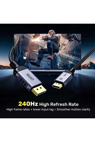 Unıtek Dısplay Port 2.1 Kablo 1mt 16k C1626gy-1m