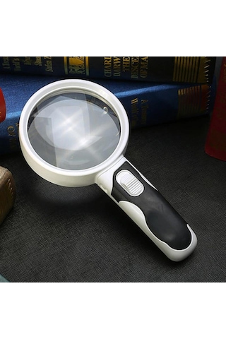UpWay 20X Optik Büyüteç LED Işık Aydınlatma Çift Katmanlı 80mm Le