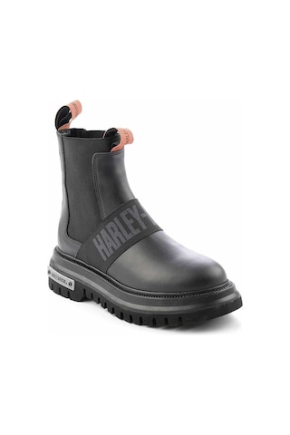 Harley Davidson Bayan Bot 021Z100563 Black Deri Siyah