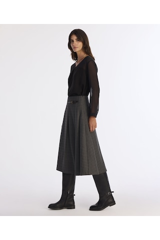 Yargıcı A Form Normal Bel Etek 25kket4035x 059 Gri