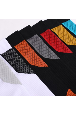 Folinda Unisex Spor Çorapları, Orta Boy, Kompresyon Desteği, Nefes Alıcı, Nem Emici, Futbol Koşu Yürüyüş İçin, Beyaz Siyah, Tek Çift Beyaz Siyah