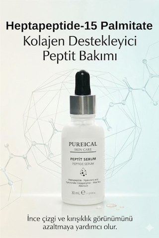 Pureical Peptit Serum, Kırışıklık Karşıtı, Anti Aging Cilt Sıkılaştırıcı Serum30 Ml