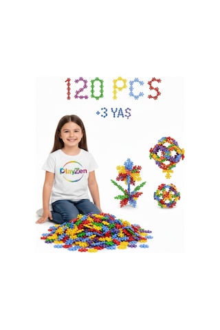 Master Molecules Eğitici Yaratıcı Molekül Stem Eğitimi Uyumlu 5 Renk 120 Parça Eğitici Oyuncak