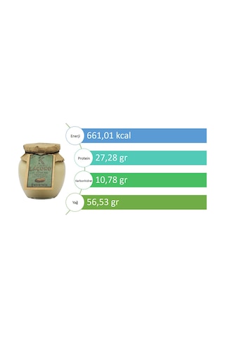 Laçoko Şekersiz Katkısız Glutensiz Vegan Doğal Az Kavrulmuş Çiğ Parçacıklı Extra Crunchy Fıstık Ezmesi 350 G