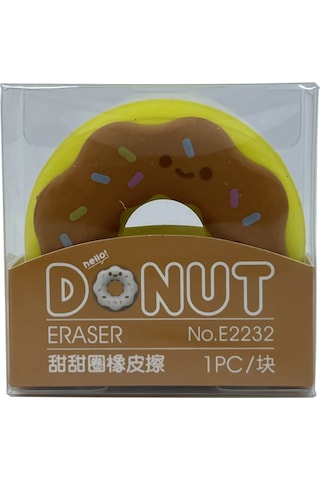Donut Silgi - Kahverengi / Sarı