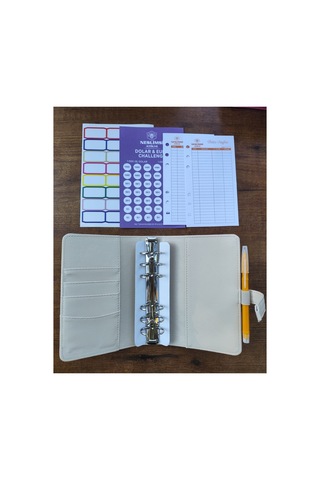 Bütçe Planlayıcı Para Organizeri -krem Sticker Hediyeli