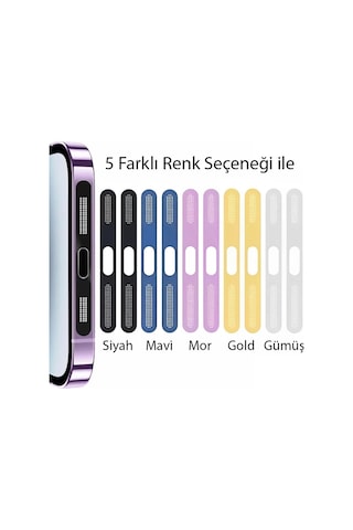 Ally Apple iPhone Uyumlu 15 İçin Anti-dust Toz Ve Kir Önleyici Sticker 2 Adet Set- 5775