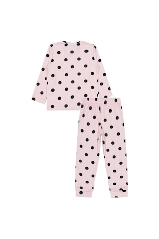 Civil Girls Puanlı 10-13 Yaş Pijama Takımı - Pudra