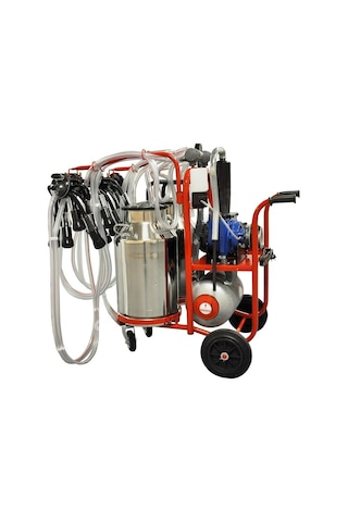 Sezer Çelik Güğüm Dört Başlık İnek Sağım Makinesi