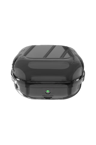 Samsung Uyumlu Galaxy Buds 4 Pro / Buds 4 Kılıf Kristal Silikon Şeffaf Case 47 Siyah