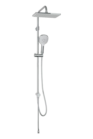 Adell Mode S Rain Tepe Duş Seti Kare 25 Cm, 3 Fonksiyonlu, Krom Bataryasız Krom