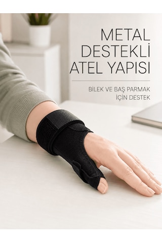 Hsc-bilişim De Quervain El Bilekliği Başparmak Ve Bilek Destekli Metal Atel Çok Renkli