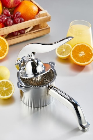 Nishev Döküm Meyve Narenciye Sıkacağı Portakal Sıkacağı Sebze Meye Suyu Sıkma Aleti Gümüş