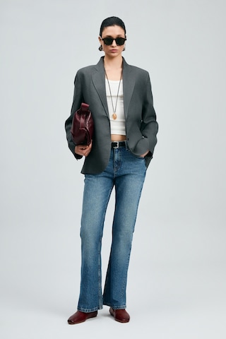 Lufian Amber Kadın Denim Bootcut Fıt- Yüksek Bel Mavi Mavi 121200008100300