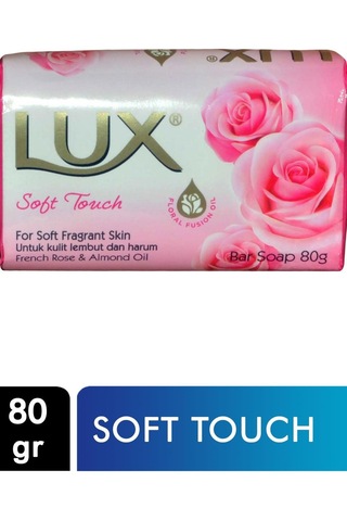 Lux Soft Touch Banyo Sabunu 6 x 80 G + Difaş Saç Fırçası + Tarak