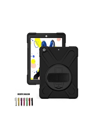 Apple Uyumlu iPad 9. Nesil 10.2" Kılıf 2021 Stand Askılı Zırh Tank Case