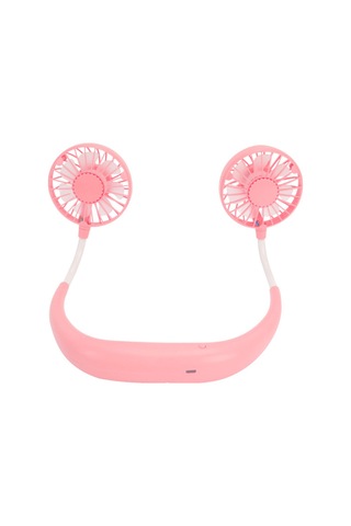 Vkemall Taşınabilir El Mini Kişisel Usb Şarj Edilebilir Boyun Fanı, 3 Hızlı Renkli Işık