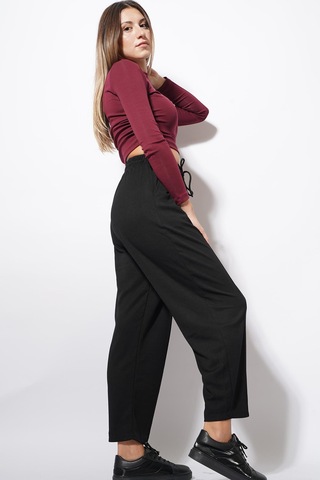 Ckm Moda Derp Modal Şalvar Balon Pantolon Siyah