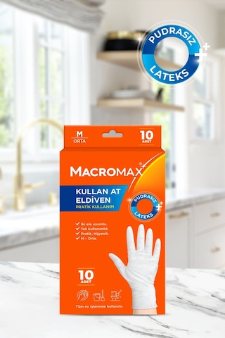Kullan At Lateks Eldiven M-orta