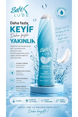 Safex Lube Kayganlaştırıcı Jel Sade 3 x 85 ML