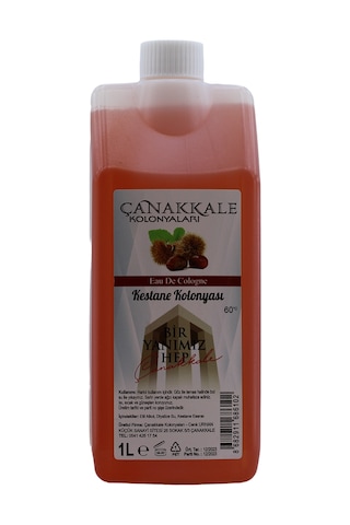 Çanakkale Kolonyaları Kestane Kolonyası Bidon Korumalı Kapak 1 L