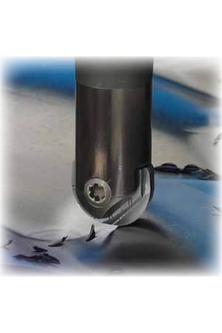 Mertsan Küresel Saplı Tarama Freze Kafası D016, 16x180 Mm Takım Ölçüsü, WPR 16 Kesici Uç Kullanır