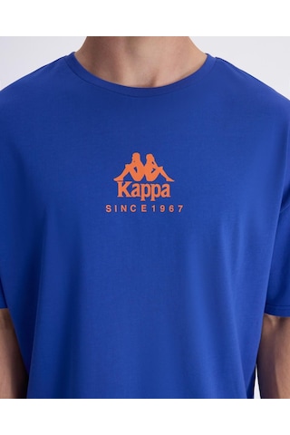 Kappa Chibaf Tee Erkek Mavi Oversize Tişört