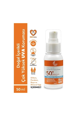 Organik Baby Doğal Içerikli Bebek ve Çocuk Spf50 Güneş Kremi 50ML