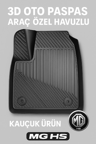 Mg Hs Uyumlu 3d Oto Paspas Havuzlu - Mg Hs Benzinli 2018+